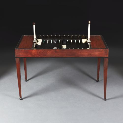 Mid 19th Century Mahogany Tric Trac Table