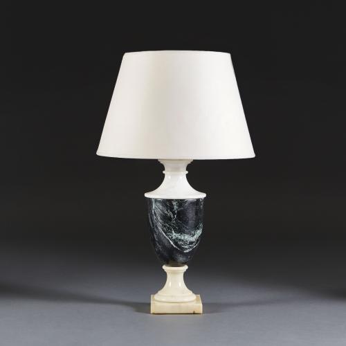 Italian Marble Lamp of Amphora Form