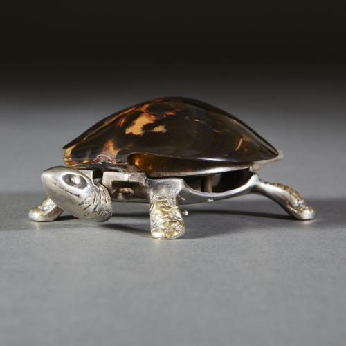 Edwardian Silver Plated Tortoise Table Bell