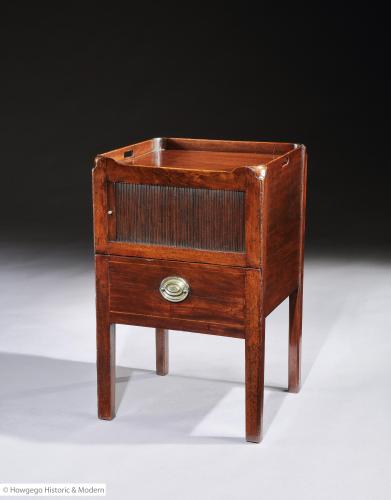 Chippendale Period Mahogany Bedside Table