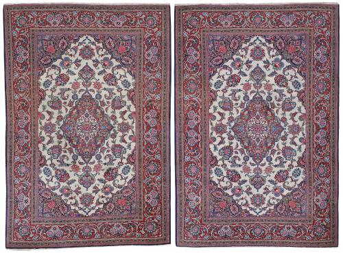 Antique Kashan rugs
