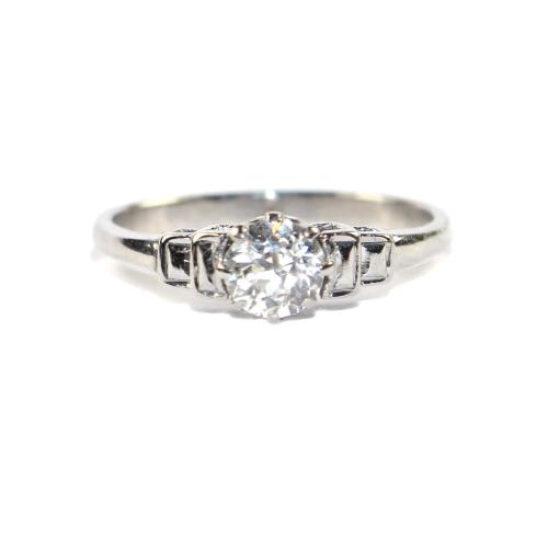 Art Deco Diamond Solitare Ring circa 1930