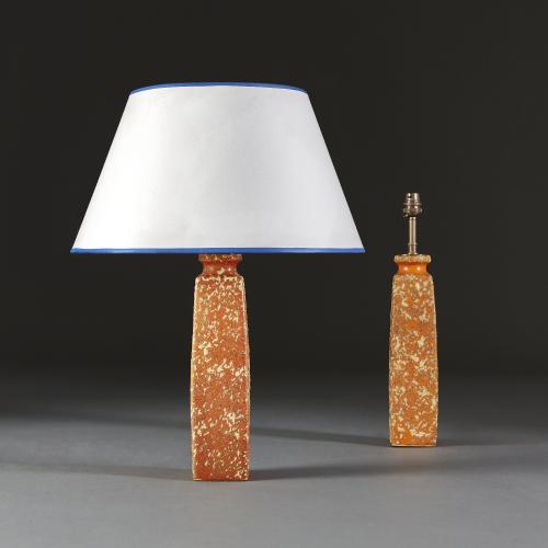 Lava Glaze Art Pottery Lamps