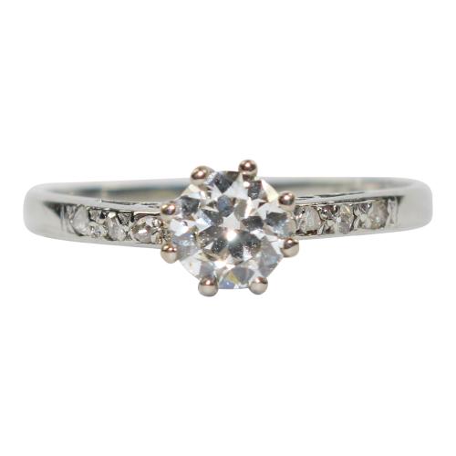Art Deco Diamond Solitare Ring circa 1935