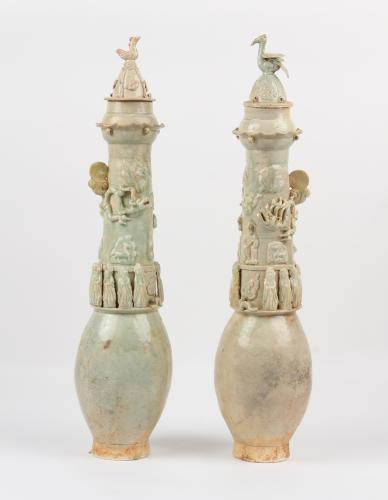 Song Qingbai funerary vases