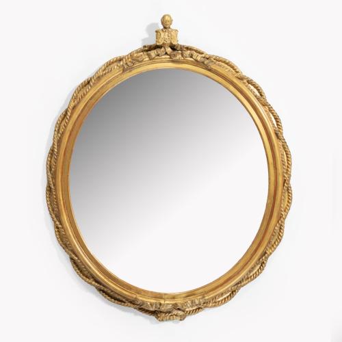Early Victorian Mirror With A Bust of Prince Albert