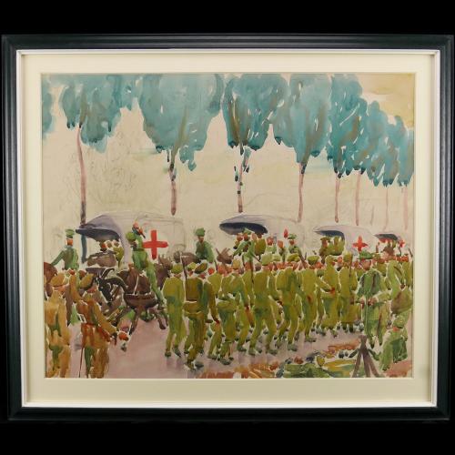 Greville Irwin - Retreat from Mons - British Expeditionary Force in France, 1914