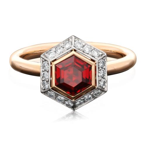 red spinel and diamond ring by Hancocks