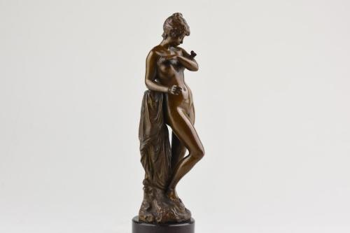 Art Nouveau patinated bronze figure of Psyche by Felix Gorling