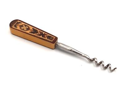 Tunbridge Ware Corkscrew with mosaic handle