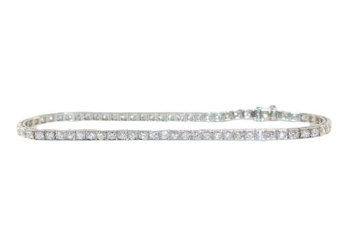 Art Deco Diamond Line Bracelet circa 1935