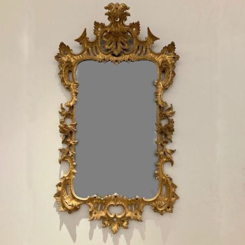 Giltwood Chippendale period Mirror