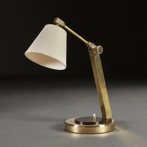 An Art Deco Brass Table Lamp