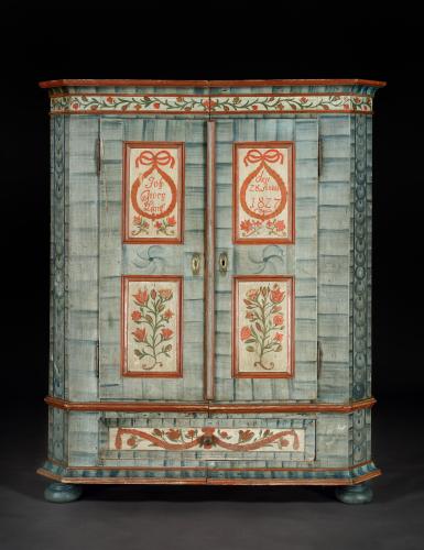 Folk Art Marriage Cupboard