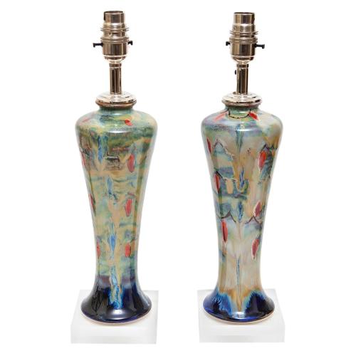 Pair of Cobridge Pottery Table Lamps