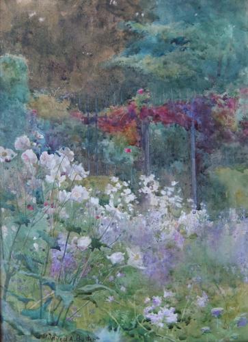 Mildred Anne Butler watercolour garden scene landscape