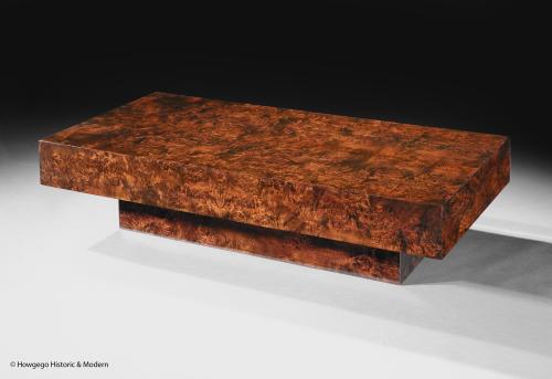 Italian Modernist Mulberry Floating Coffee Table
