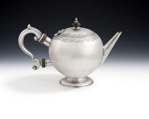 George II Teapot made in Aberdeen Circa 1735 by George Cooper