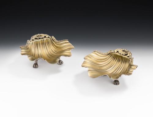 George III Shell Dishes made in London in 1814 by William Elliott