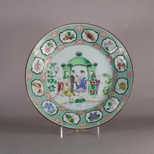 Chinese Pronk arbor dish, Pronk plate front