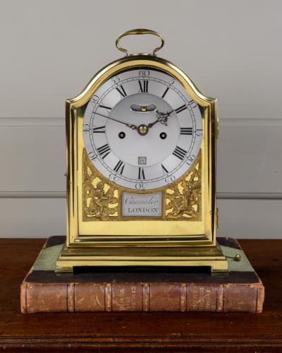 George III brass cased travelling clock