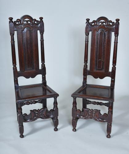 17th century Oak side chairs