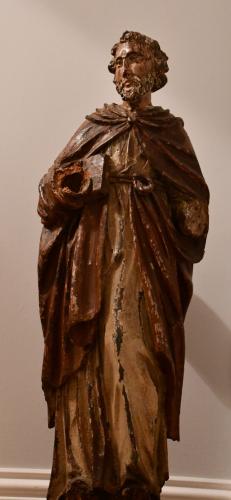 Northern French carved figure of a Saint, circa 1450 – 1500