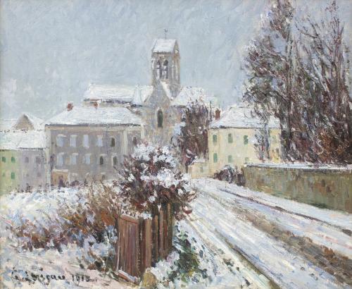 La Neige à Auvers-sur-Oise - Gustave Loiseau (1865 - 1935)