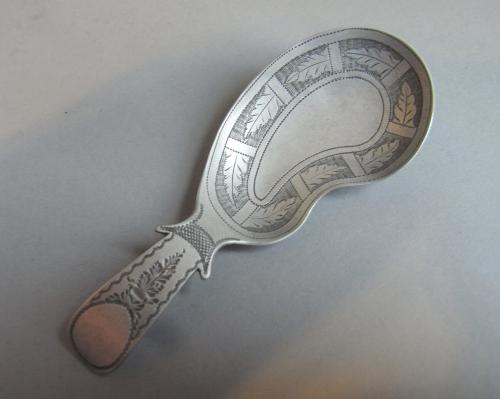 A rare George III Caddy Spoon made in London in 1814 by Cocks & Bettridge