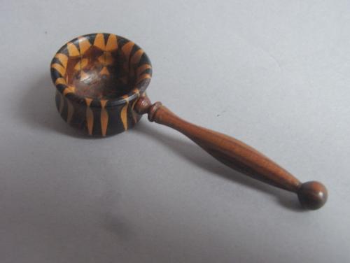 An extremely rare William IV Tunbridge Stickware Caddy Spoon, English and made Circa 1830