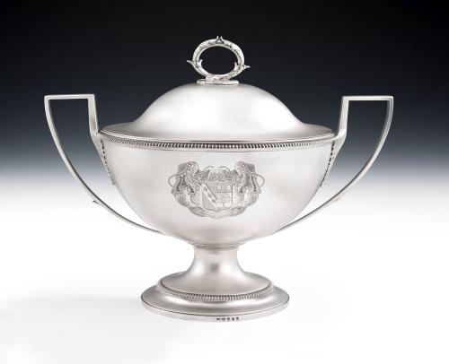 An exceptional George III Soup Tureen made in London in 1802 by William Stroud