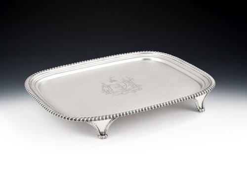 A very fine George III Armorial Salver, of large size. Made in London in 1812 by William Bennett