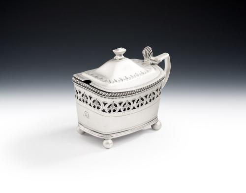 A very rare George III Mustard Pot made in London in 1811 by Peter & William Bateman