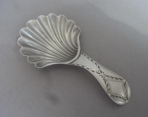 A rare George III Tea Caddy Spoon made in London in 1786 by Hester Bateman