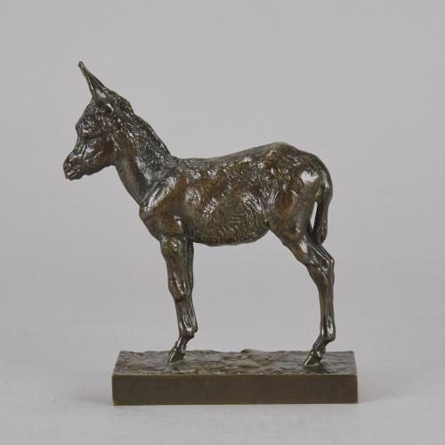 French animalier bronze entitled "Âne Debout" by E Fremiet - Circa 1880