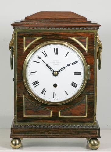 Grant, London. A Superb Miniature Rosewood Bracket Clock Only 9½" High. Circa 1825.