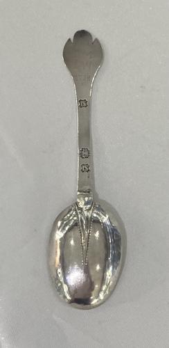 Daniel Slade Exeter silver trefid spoon 