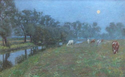 oil painting on canvas landscape Richard Henry Brock