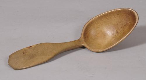 19th Century Sycamore Dolphin Spoon