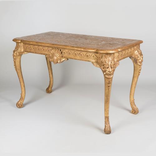 Gilt Console Table of Early Georgian Style