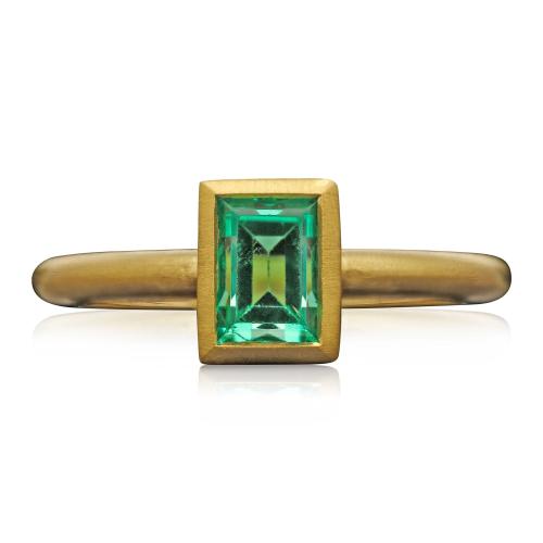 Hancocks 1.56ct Antique Russian Emerald Set In A Contemporary 22ct Gold Ring