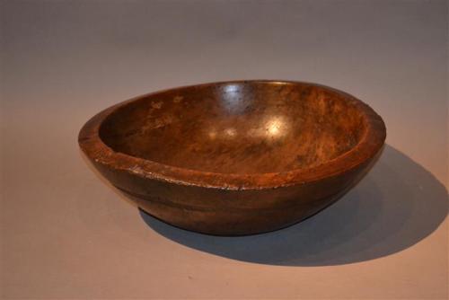 18th century sycamore dairy bowl