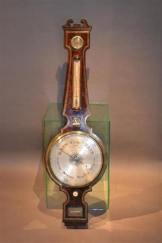 Impressive Regency mahogany barometer