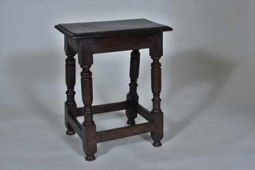 17th century Oak joint stool