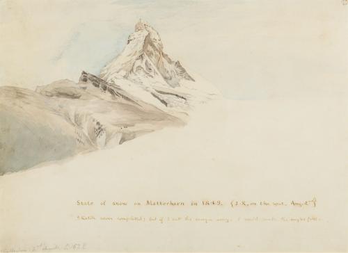 The Matterhorn from the North-East, Switzerland, John Ruskin
