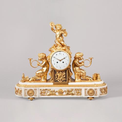 Mantle Clock in the Louis XV Manner