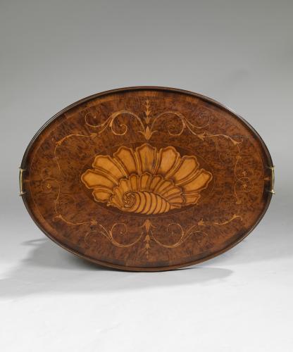 Antique Georgian oval tray