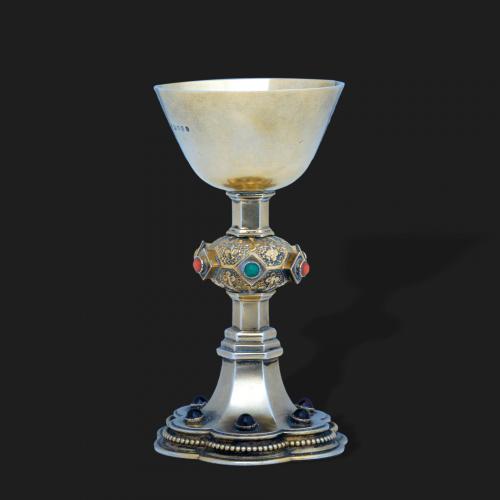 Gothic silver chalice