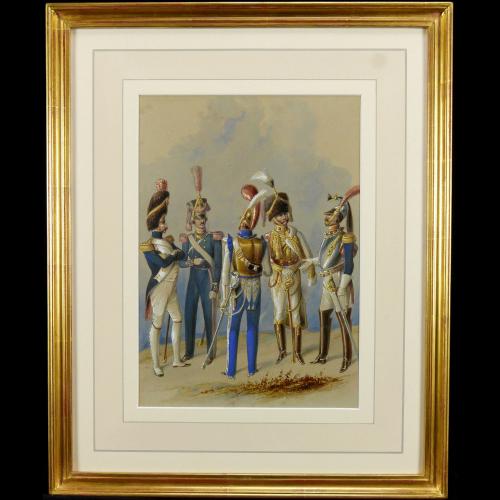 French Military Fashion by Heath, 1830