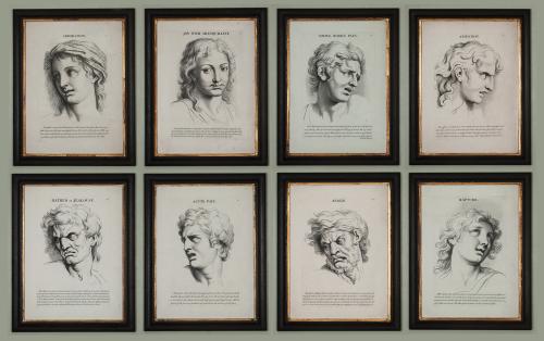 Heads Representing the Various Passions of the Soul by Le Brun